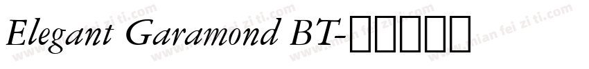 Elegant Garamond BT字体转换